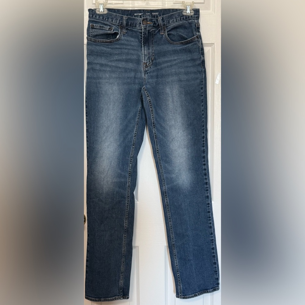 Old Navy Straight Leg Jeans Men’s 32x36 Built-In Flex Medium Wash Denim